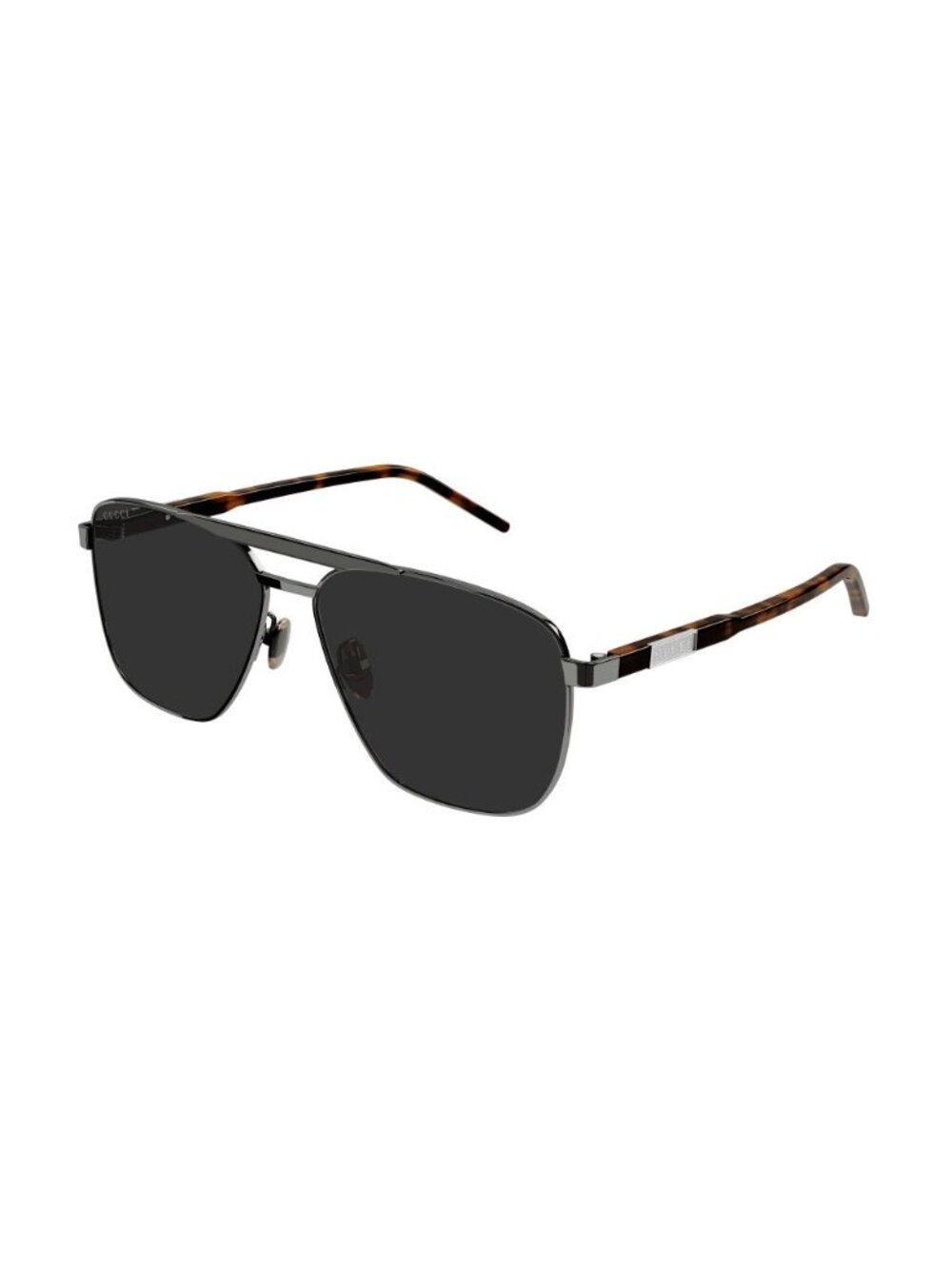 New Gucci Unisex Sunglasses Silver Square Multicolor Lens Metal Frame GG1164S 58